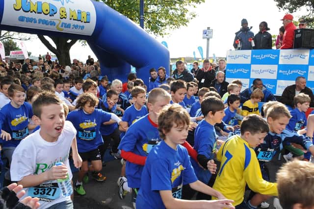 Bupa Junior Great South Run Boys - start 2010. Picture: Malcolm Wells (103420-7014)