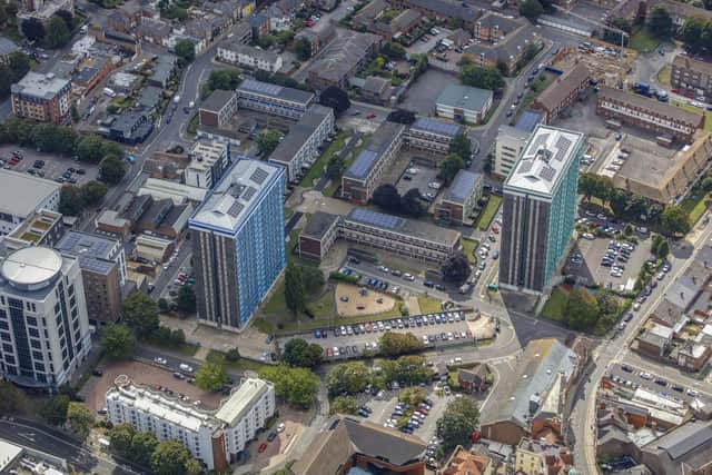 Leamington House and Horatia House aerials