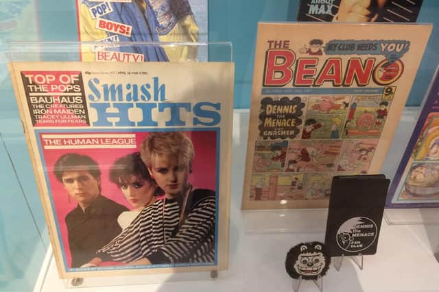 1980s copies of Smash Hits and The Beano