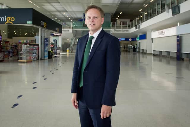 Transport secretary, Grant Shapps at Portsmouth International Port. Picture: Habibur Rahman