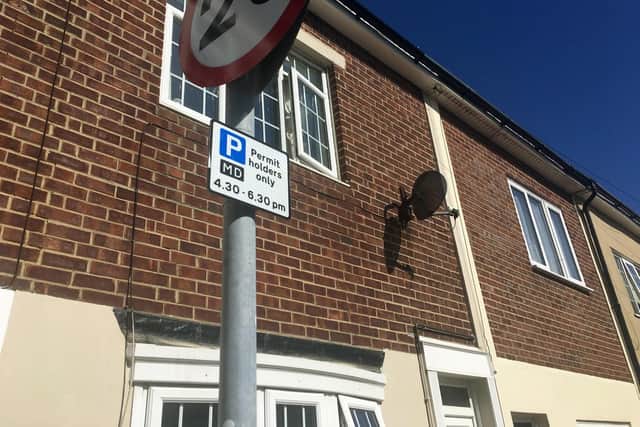 The MD parking zone was implemented in Southsea in July this year