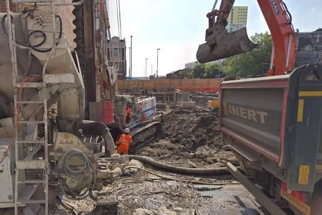 Construction work at Stanhope House in June 2018. Picture: Google