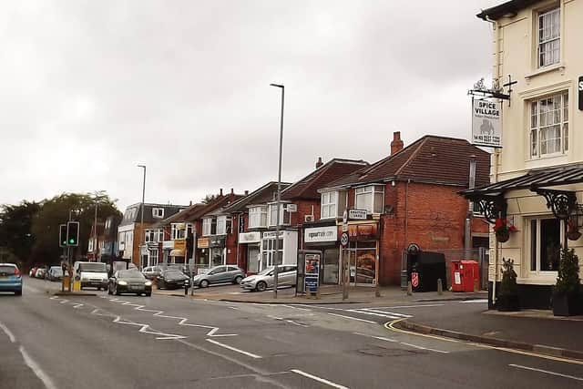 NOW: Drayton village today. The New Inn is now an Indian restaurant.