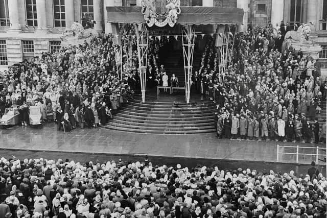 The Guildhall being reopened in June 1959