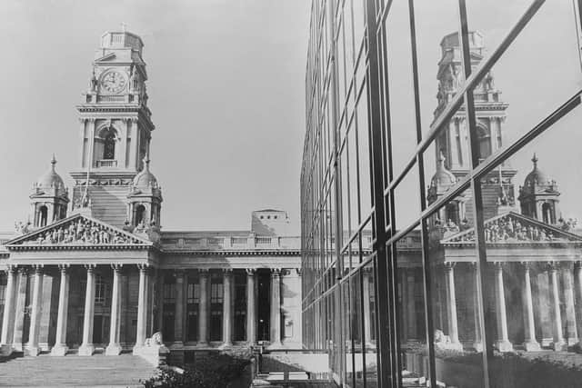 Portsmouth Guildhall in December 1976