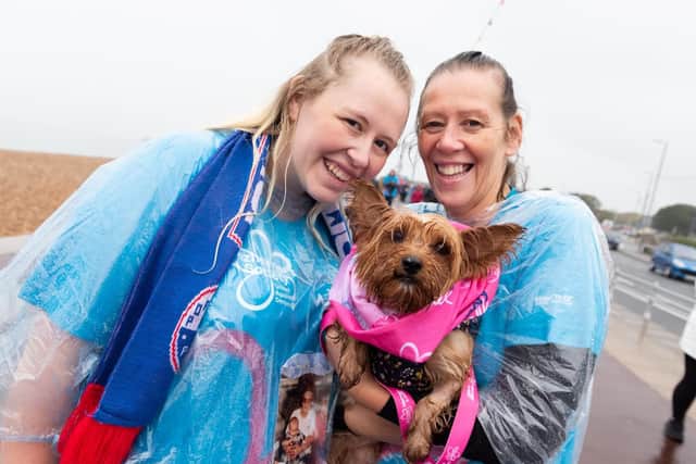 Mercedes and Madeline Armitage with 'Tilly'. Picture: Duncan Shepherd