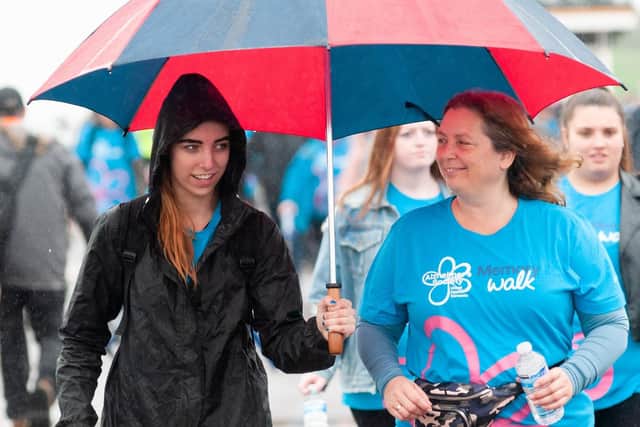 The Alzheimer's Society called on family, friends and colleagues to unite against dementia by joining the Memory Walk. Picture: Duncan Shepherd