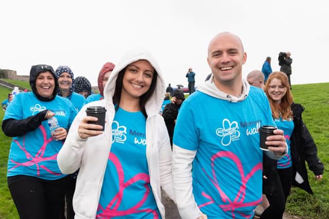The Alzheimer's Society called on family, friends and colleagues to unite against dementia by joining the Memory Walk. Picture: Duncan Shepherd