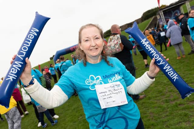 Memory Walk. Angela Hunter from Gosport. Picture: Duncan Shepherd