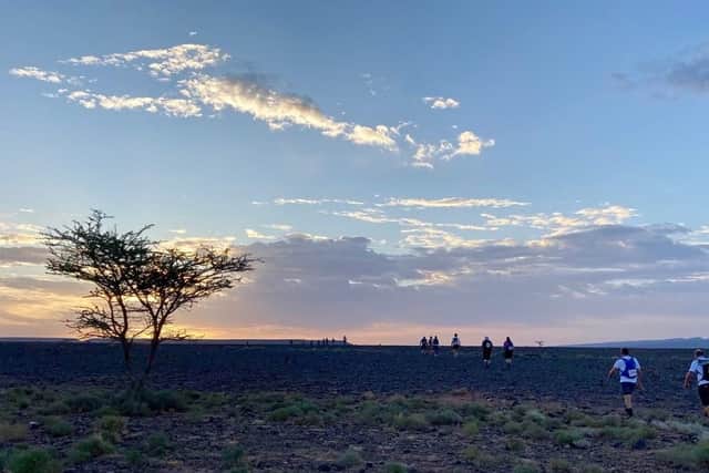 Dramatic backdrops along the route of the Saharan Challenge taken on by team True Colours