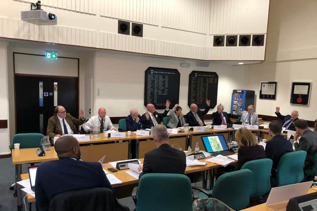 Councillors vote on the outline plan for the Welborne development.