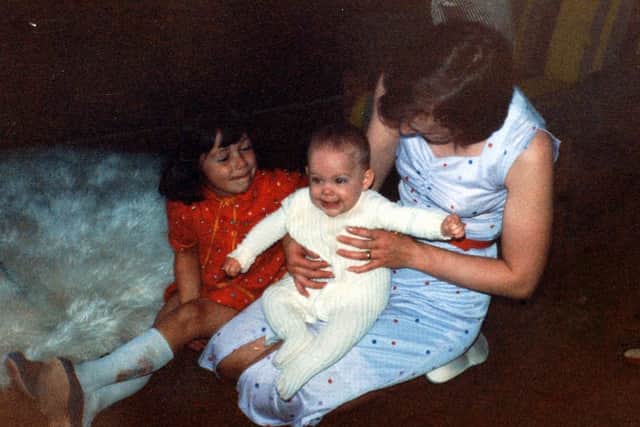 Natasha, left, with Katrice Lee and their mother Sharon
