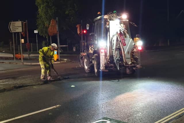 Residents have said that bright lights and overnight drilling has prevented them from being able to sleep.