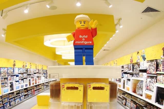 Inside the new Lego store