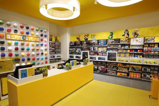 Inside the new Lego store
