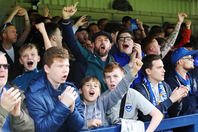 AFC Wimbledon v Pompey from Kingsmeadow