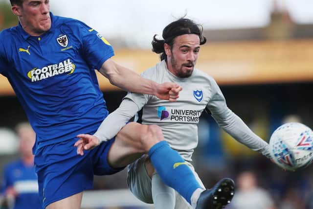 AFC Wimbledon v Pompey from Kingsmeadow