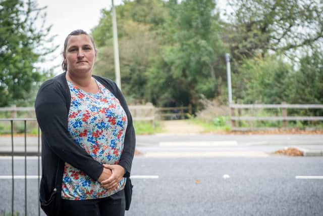 Caz Moore has set up a petition calling for a safer crossing where her son died while crossing Southampton Road, Titchfield.