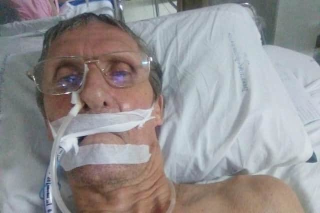Michael Woodhams, 76 from Gosport, has been in a Thailand hospital for the past three weeks. Picture: Supplied