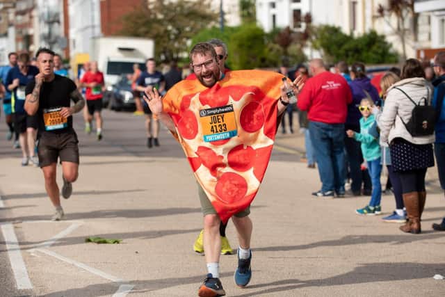 Action from the Great South Run. (201019-225)