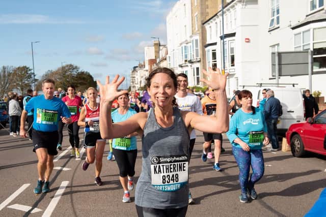 Action from the Great South Run. (201019-245)