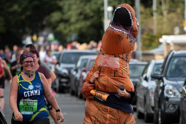 Dinosaur on the loose. (201019-285)