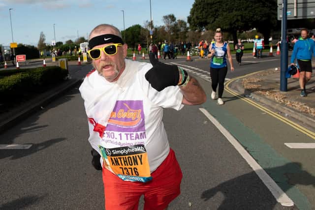 Action from the Great South Run. (201019-294)