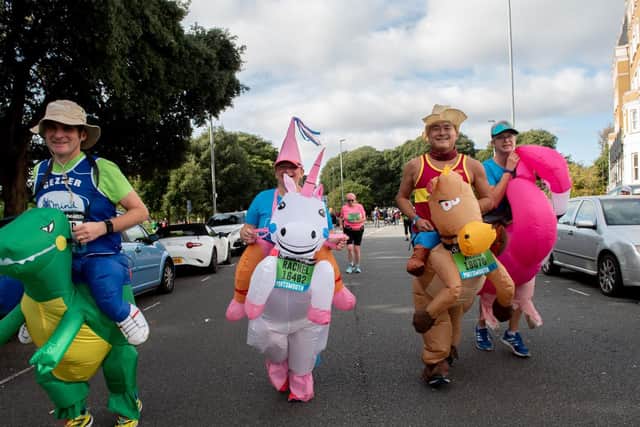 Action from the Great South Run. (201019-287)
