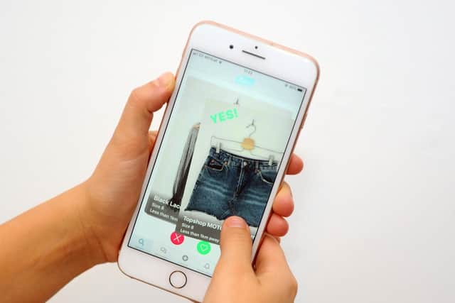 Emily Smith (22) from Purbrook, has set up a new app called ZWICH where users can match and swap pre-loved clothes.Picture: Sarah Standing (111019-8808)