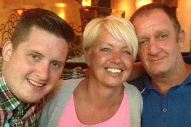 Amputee Lance Smith climbed Kilimanjaro in memory of his brother-in-law. Pictured: Junior Davies, Kim Davies and Rob Davies