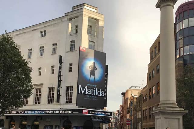 Members of Gosport Partners Through Pain took a trip to London to see Matilda at the Cambridge Theatre