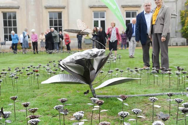 The Rowans Hospice invited guests to their rose garden at Rookesbury Park in Wickham, on Thursday, October 24, created by local artist Jamie Cullimore to celebrate 25 years of Rowans Hospice Care.
Picture: Sarah Standing (241019-9838)