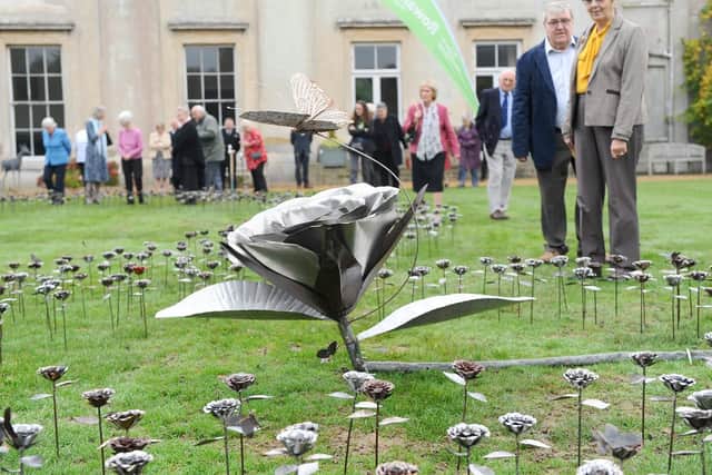 The Rowans Hospice invited guests to their rose garden at Rookesbury Park in Wickham, on Thursday, October 24, created by local artist Jamie Cullimore to celebrate 25 years of Rowans Hospice Care.

Picture: Sarah Standing (241019-9838)