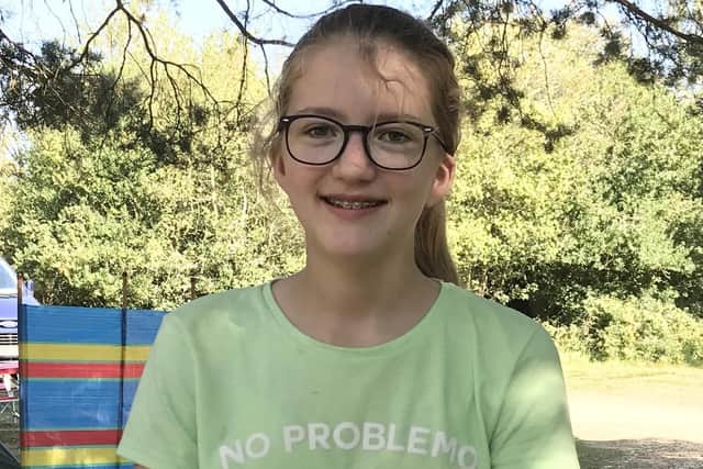 Mei Jones, 13, who was hit by a car in a hit-and-run as she went to catch the bus to Swanmore College in Warnford Road, the A32, on Tuesday, October 8. Here she is pictured before the accident. Picture: Kate Jones
