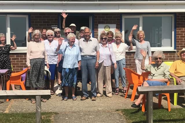 A beach outing for attendees of the dementia-friendly cafe in the Methodist Church Hall, Stubbington.
