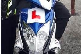 The victim had been riding a moped when he was attacked in his garage by four masked men, some armed with knives.  Photo: Hampshire police