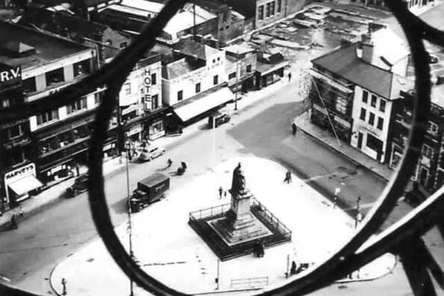 A bird's eye view of Guildhall Square taken from the bombed ruin of the Guildhall. Picture: The News/Mick Cooper collection