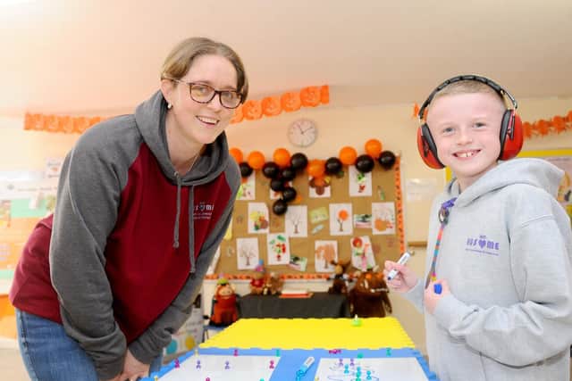 Pictured: Kirsty Clarke from Fareham, with her son Harry, 9, who has autism.

Picture: Sarah Standing