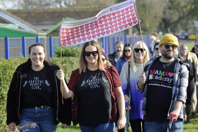From left, sisters Kelly O'Neill, Charla Grant and Joe Grant. Picture: Ian Hargreaves (271019-4)