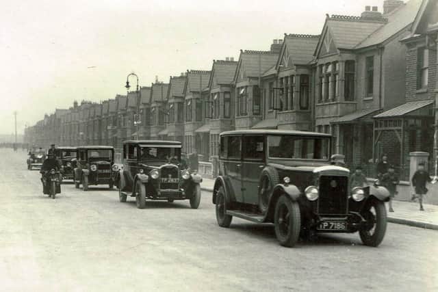 The official opening of Baffins Road, Copnor, Portsmouth, on March 16, 1929.  Picture: Mick Cooper postcard collection.