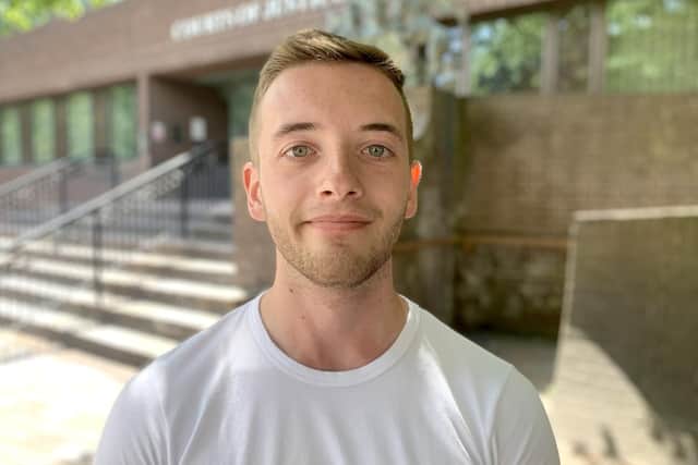 Harry Middleton, 21, of Havant, was cleared of attempted murder at Portsmouth Crown Court in what he told jurors was a failed suicide attempt in front of his former girlfriend. Picture: Ben Fishwick
