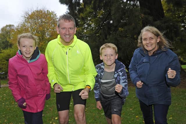 The Stearne family from Havant (from left) Ella, 12, dad Rob, Tom, 10, and mum Sarah