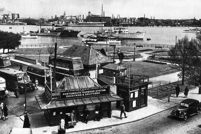 A view across Portsmouth Harbour in the 1940s. Picture: Ian Wilding collection.