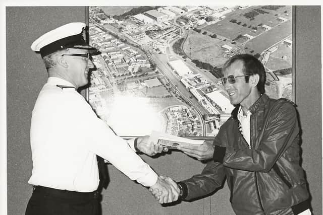 Fred receiving a first aid certificate during his time at the Bedenham armoury