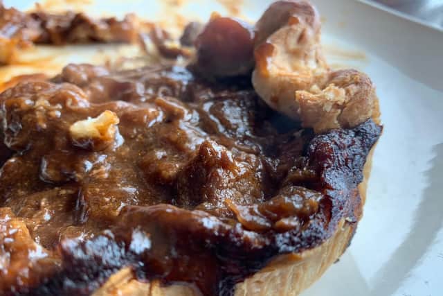 Steak and ale pie from the Castle In The Air, Fareham