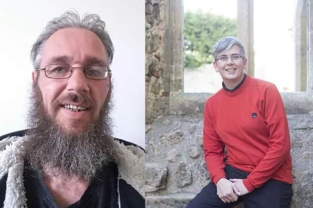 Steve Gullidge, left, and his sister Sharlyn