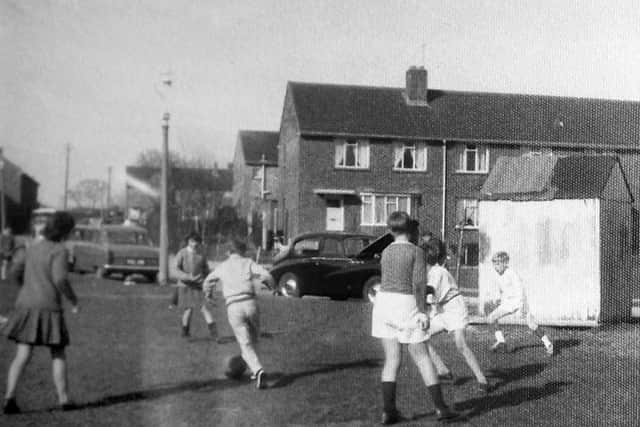 Somewhere in Leigh Park? Can anyone help me with the location of this photograph? It could be Bedhampton. Picture: Barry Cox collection.