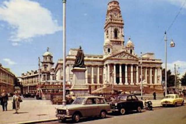 Looking across from Sussex Street to Queen Victorias statue and the Guildhall. Picture: Mick Cooper collection.