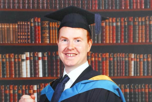 Barry at his graduation in 2017.