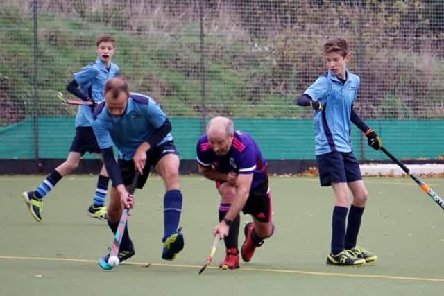 Dave Sims in action for Portsmouth against Petersfield